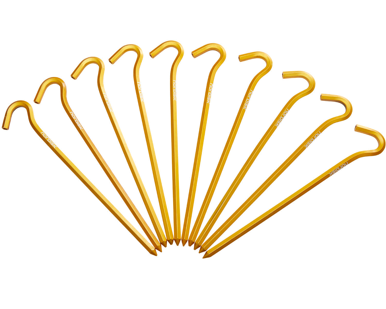 Aluminium Skewer Pegs (10 stk.) - Pløkker | Mustard Yellow