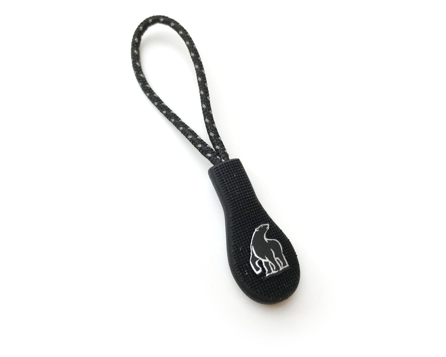 Zipper Puller Drop Shape/Bear (10 stk.) - Black