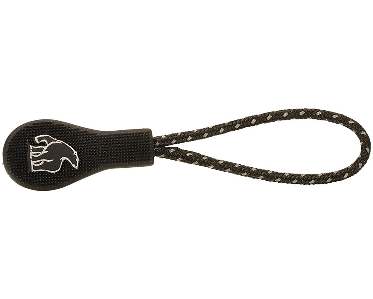 Zipper Puller Drop Shape/Bear (10 stk.) - Black