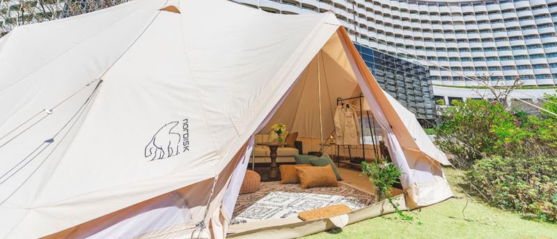 Glamping i Nordisk-telte på Sheraton Grande Tokyo Bay