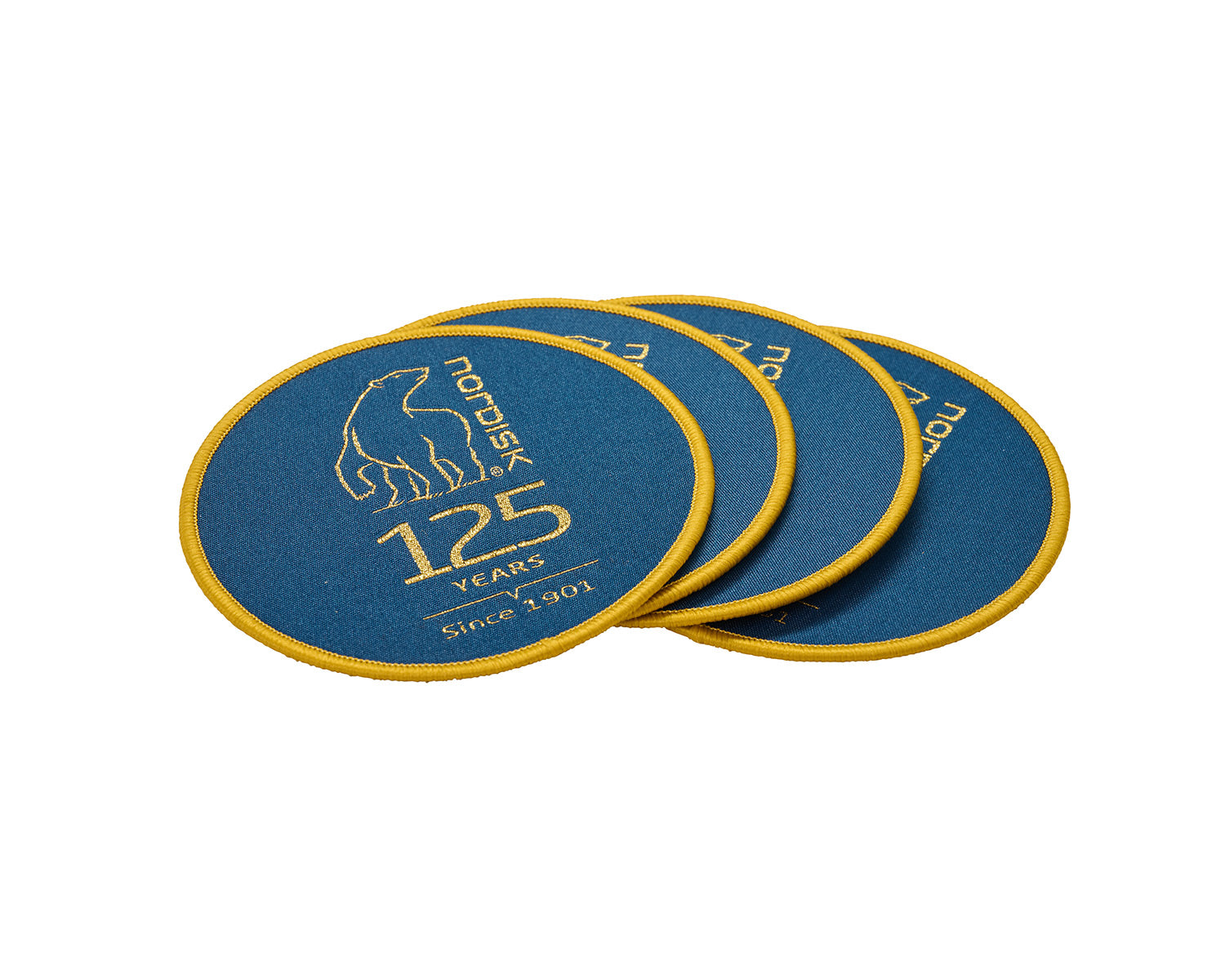 125 Års Glasbrikker (4 stk.) - Sailor Blue