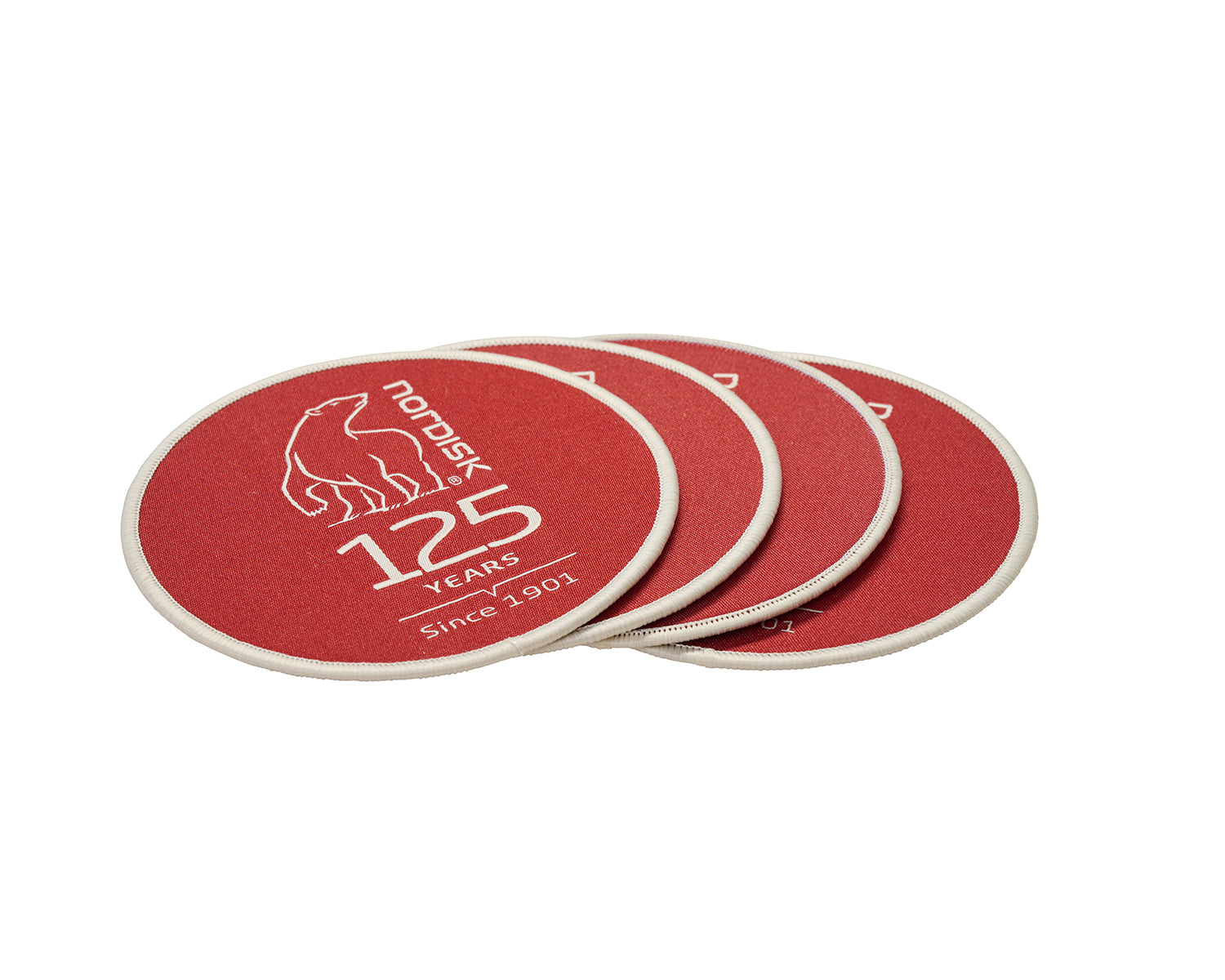 125 Års Glasbrikker (4 stk.) - Red Ochre