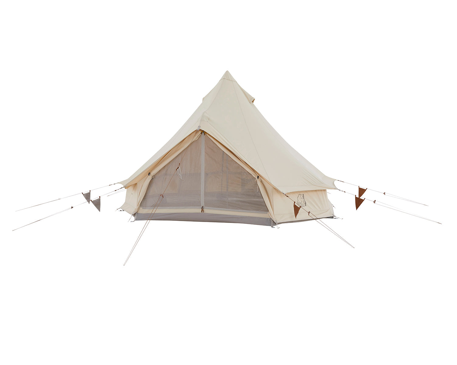Asgard Tech Mini Glamping Tent Incl. Colour Pack - 2 personer | Dachshund Chocolate