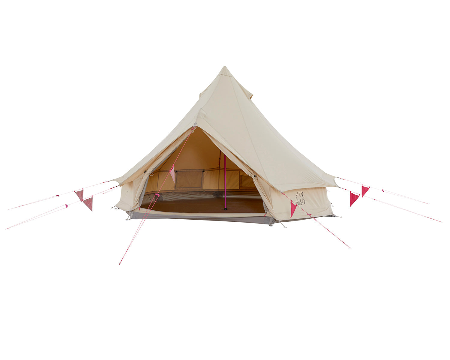 Asgard Tech Mini Glamping Tent Incl. Colour Pack - 2 personer | Azalea Cherry Pink