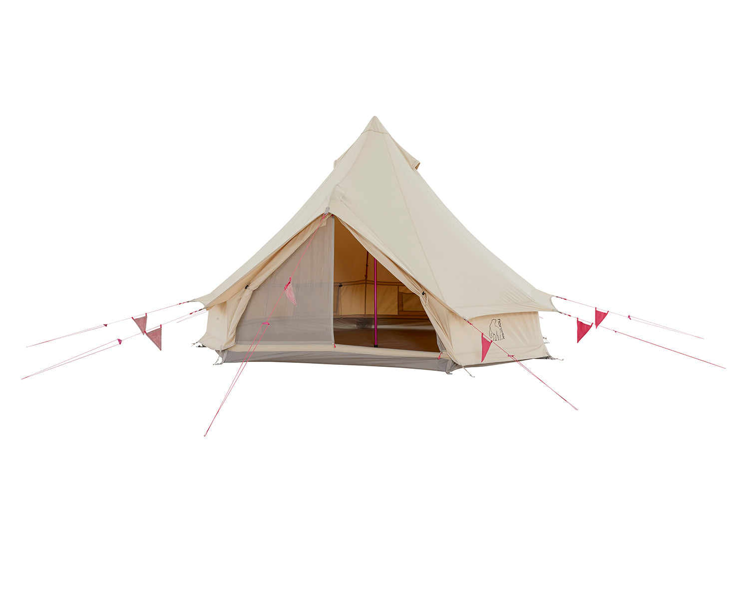 Asgard Tech Mini Glamping Tent Incl. Colour Pack - 2 personer | Azalea Cherry Pink