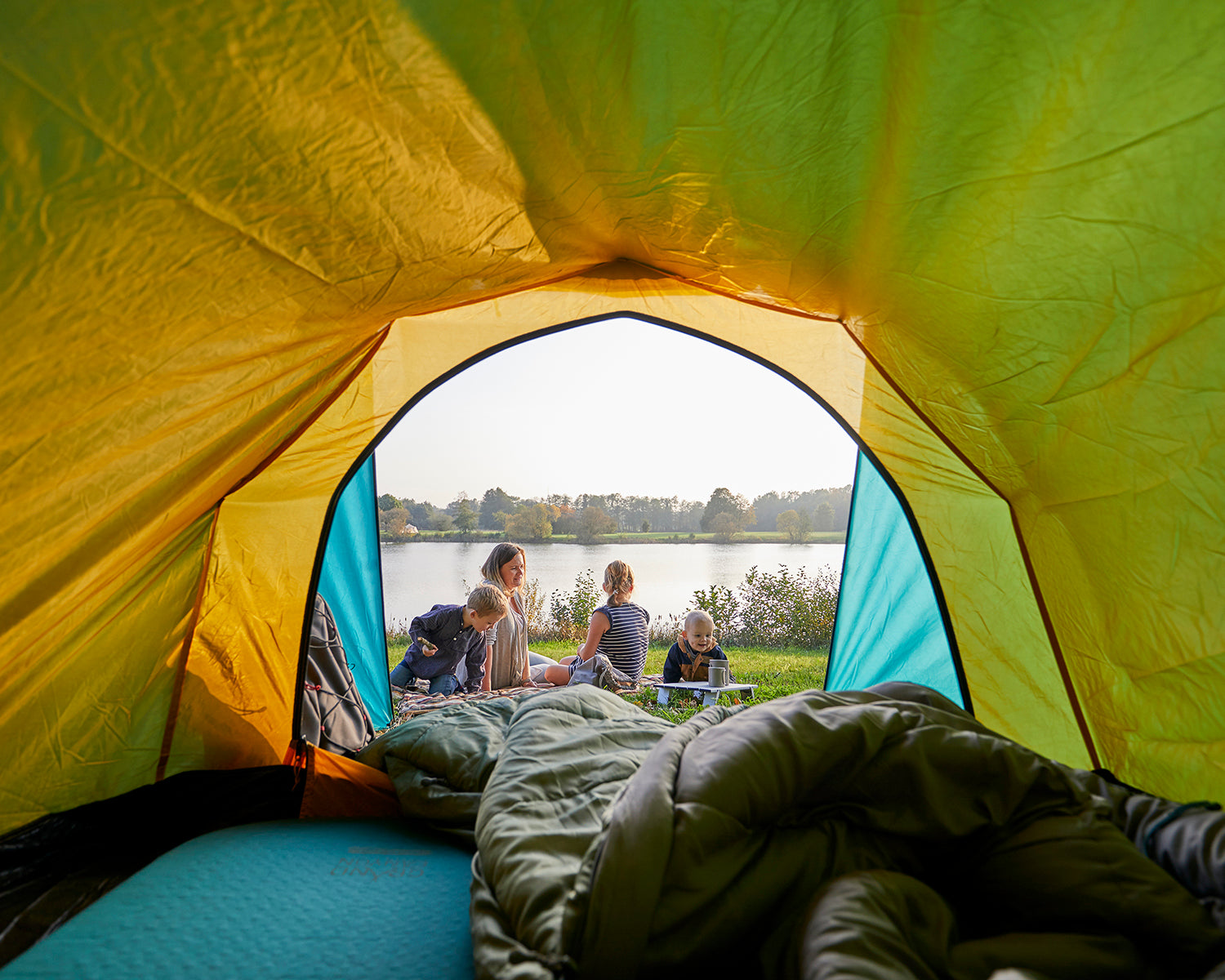 Hattan 3.8 Kids Self-Infl. Mat, Meadowbrook Blue