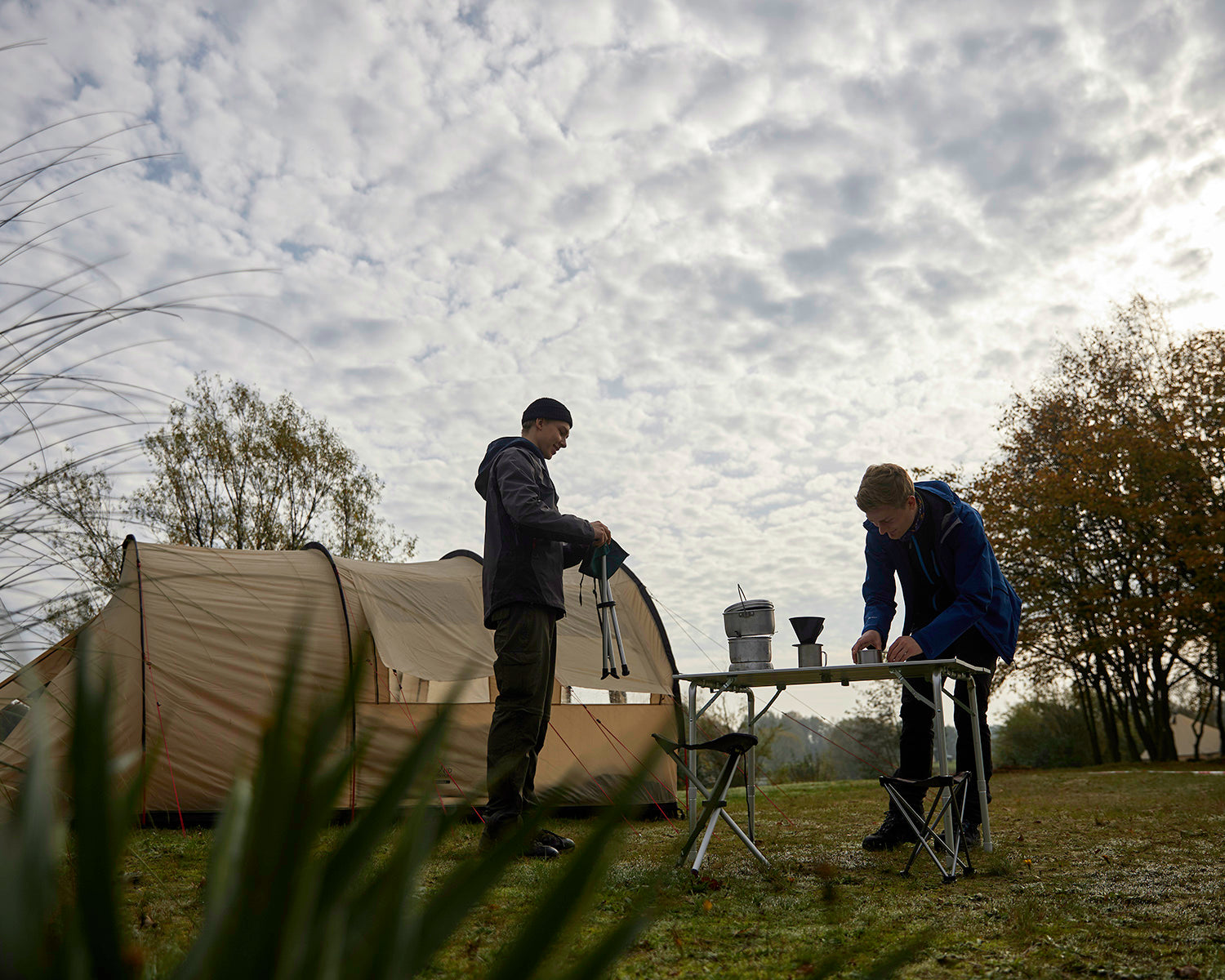 Supai Mini Three-legged Stool, Eden Green