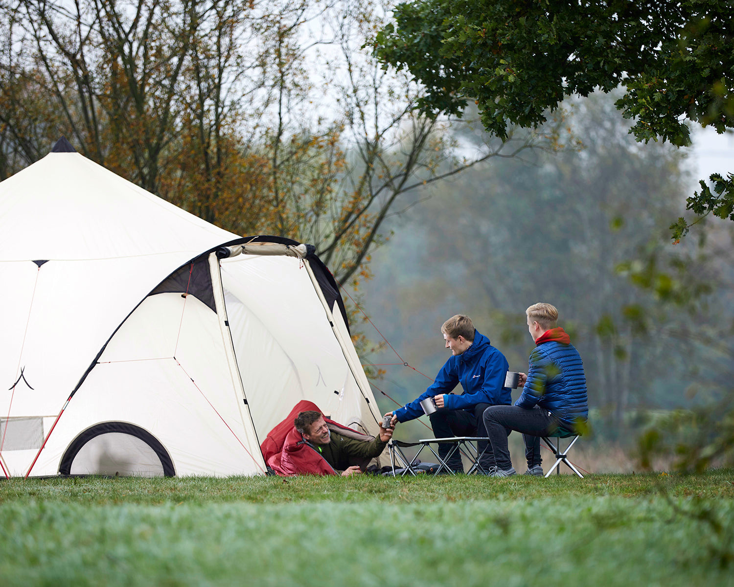 Supai Mini Three-legged Stool, Eden Green
