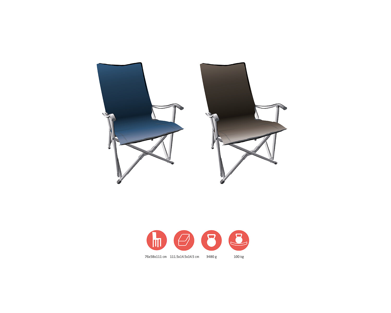 El Tovar Highback Chair, Dark Blue