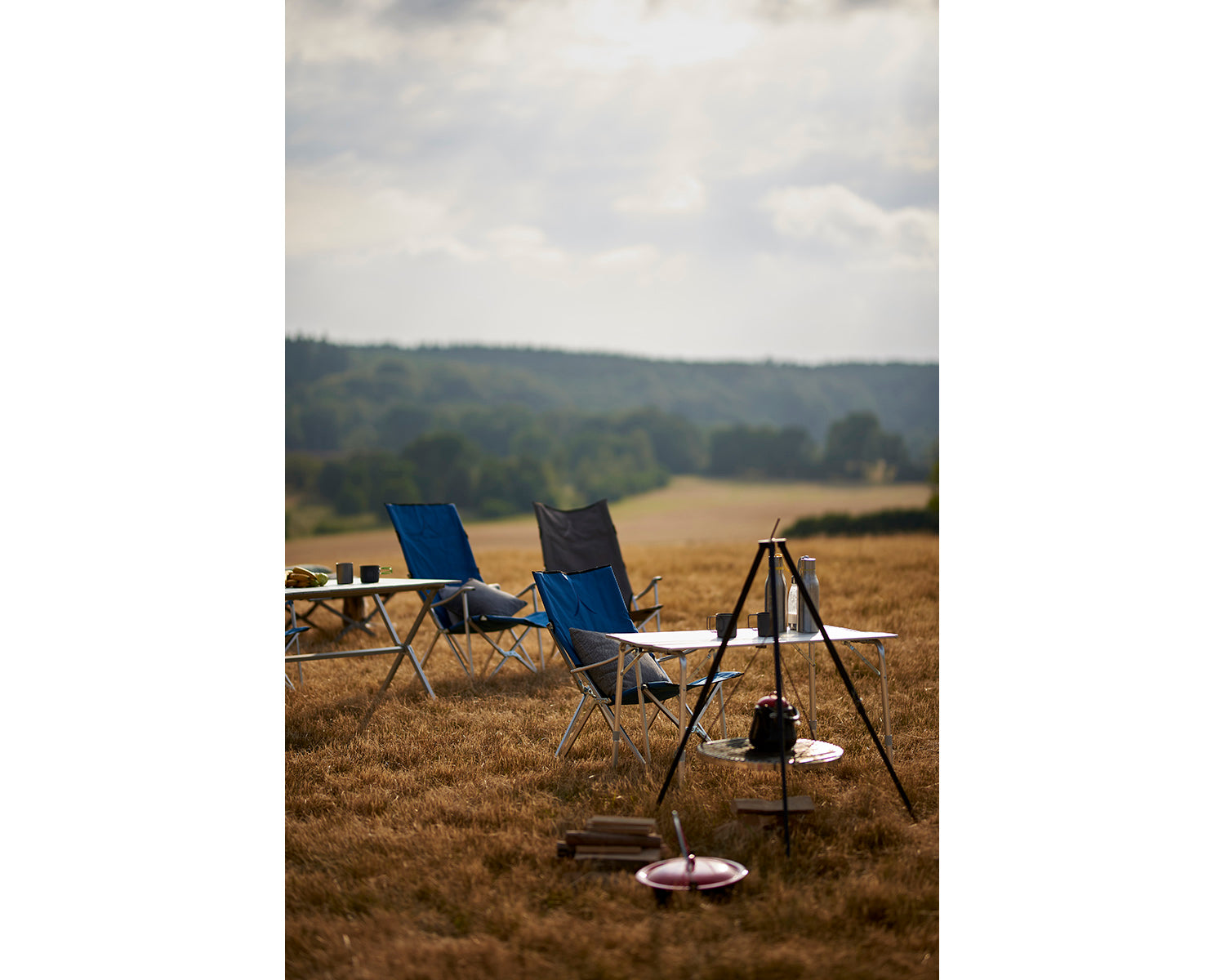 El Tovar Highback Chair, Dark Blue