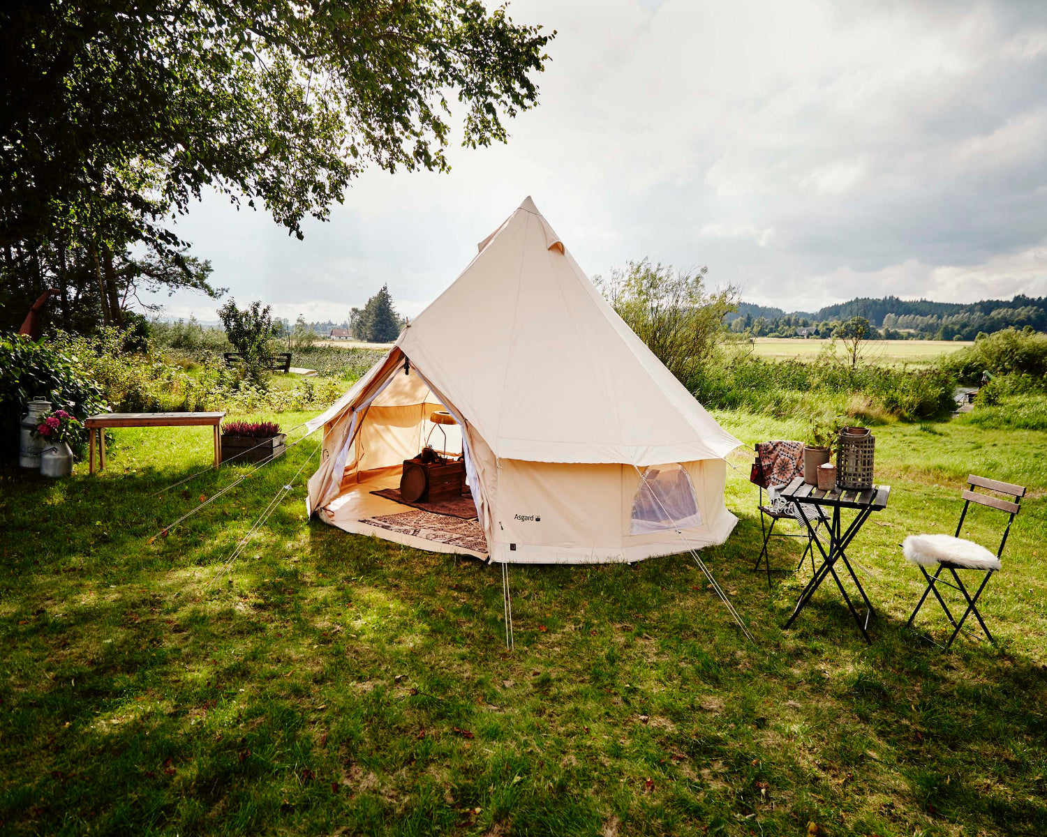 Asgard 12.6 Glampingtelt - 12.6 m² | 6 personer | Sandshell