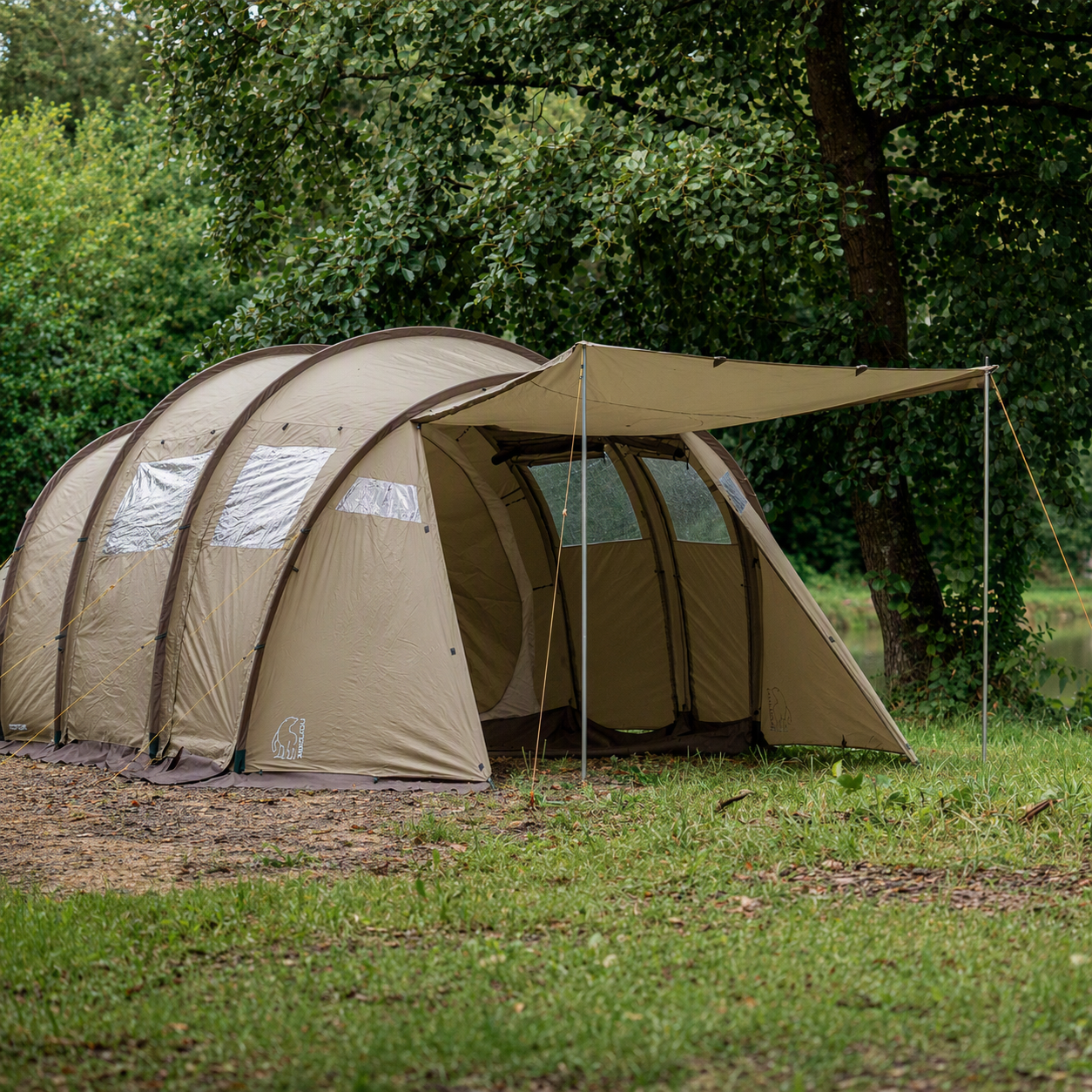 Reisa 6 PU Telt med skørt - 6 personer | Beige