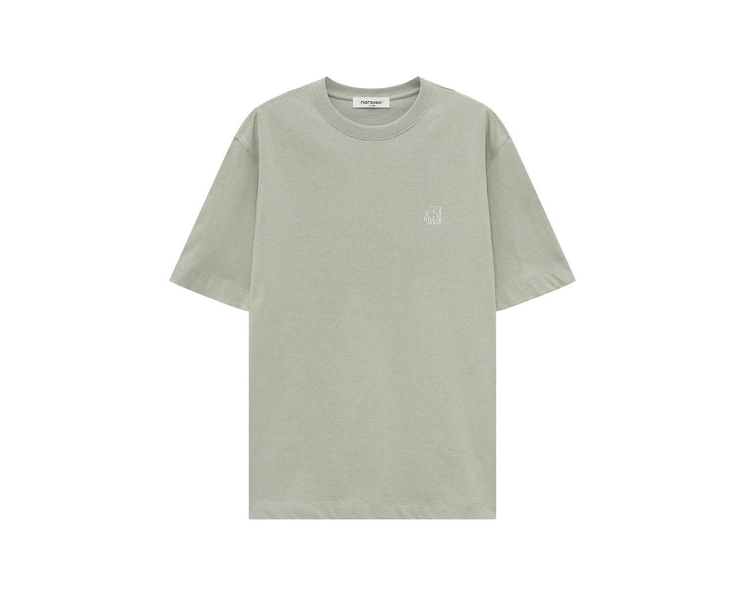 Tea Time Cartoon Polar Bear T-Shirt Unisex - Khaki