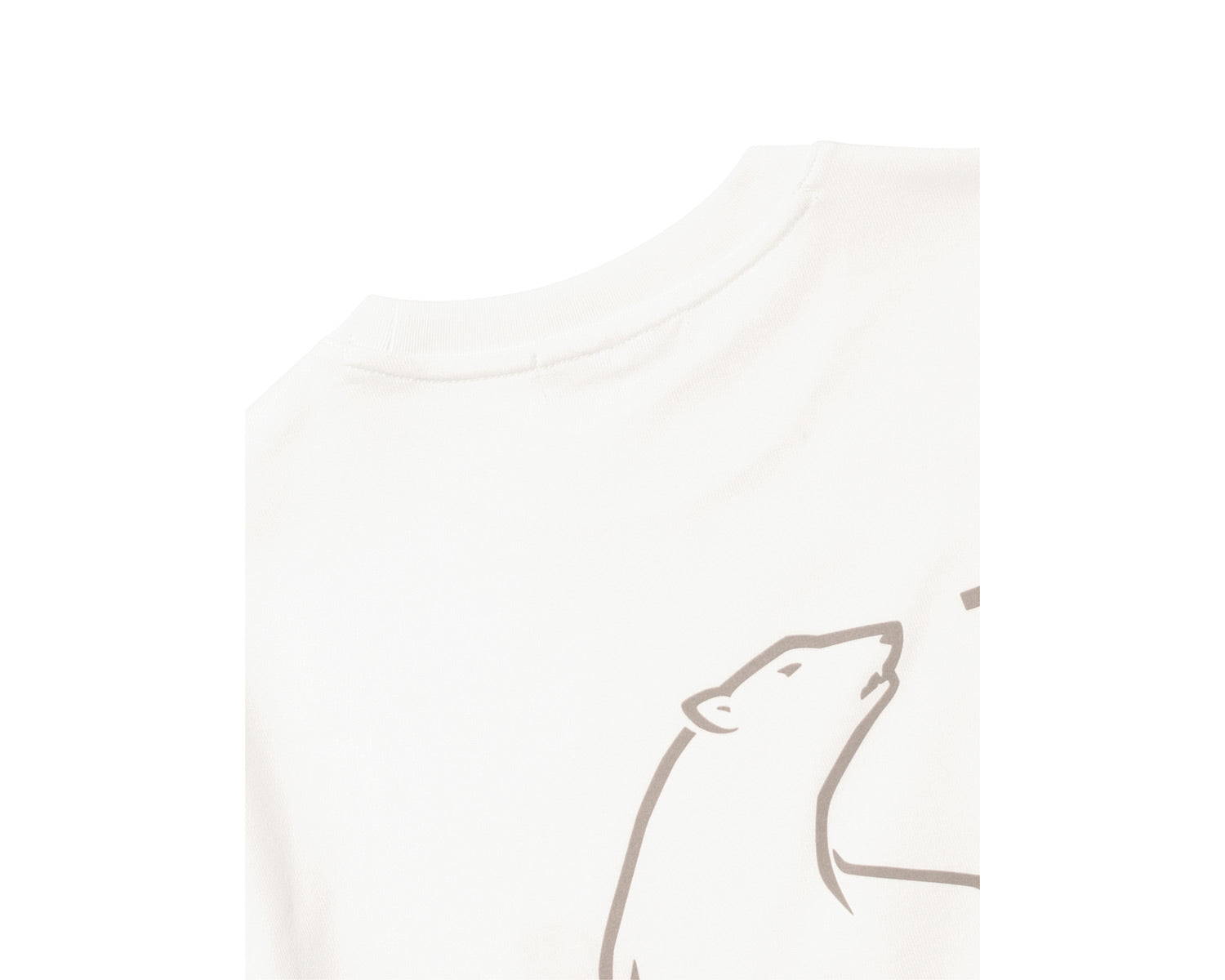 Big Polar Bear Back HW Short Sleeve T-Shirt Unisex - Off White