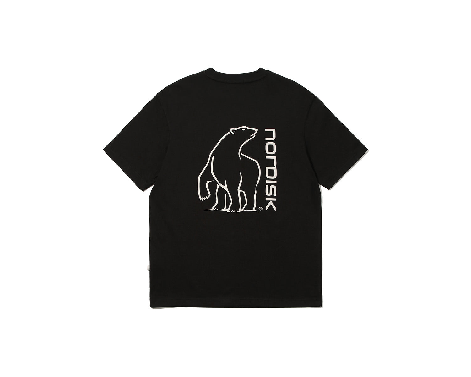 Big Polar Bear Back HW Short Sleeve T-Shirt Unisex - Black