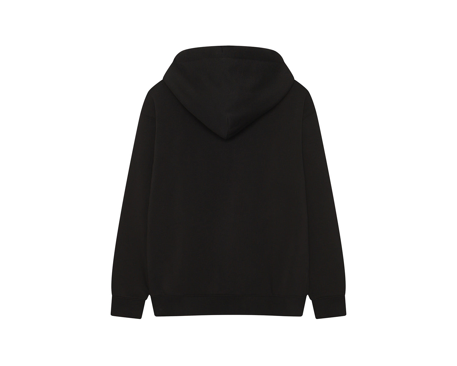 Basic Zip-Up Hoodie Unisex - Black