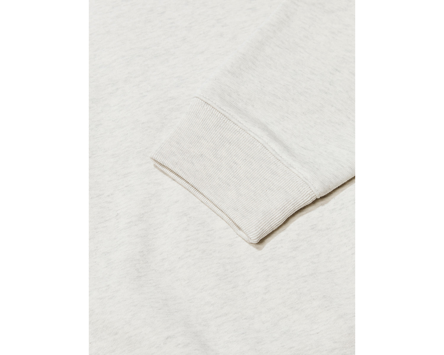 Camping Bear Back Brushed Sweatshirt Unisex - Oatmeal Melange Beige