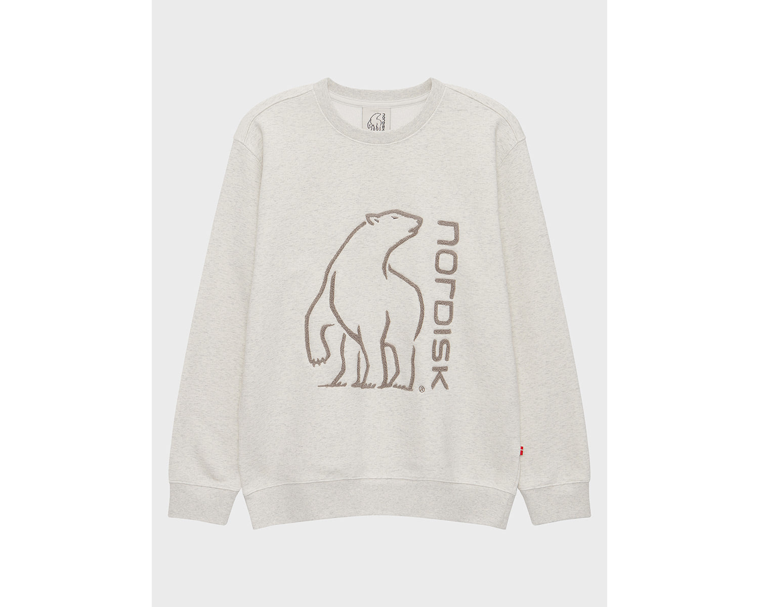 Basic Brushed Sweatshirt Unisex - Oatmeal Melange Beige