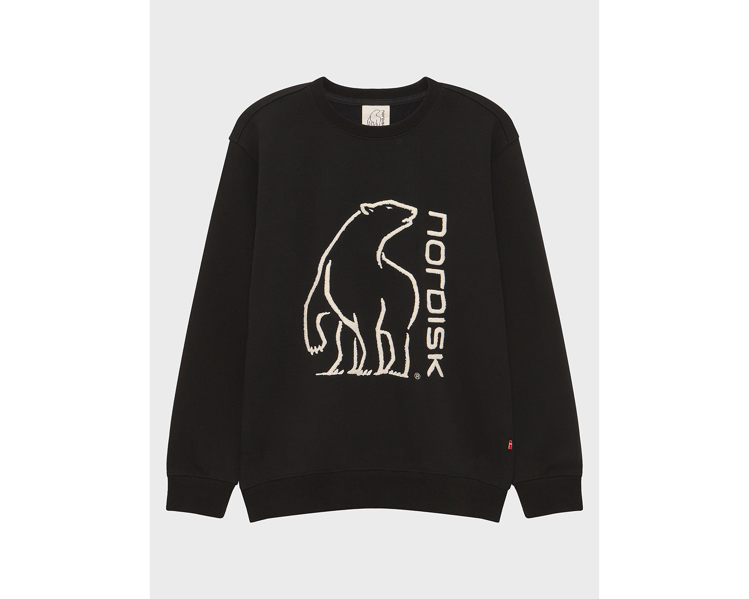 Basic Brushed Sweatshirt Unisex - Black