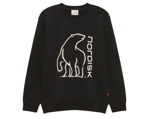 Basic Brushed Sweatshirt Unisex - Black