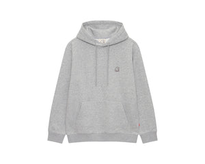 Basic Brushed Hoodie Unisex - Grey Melange