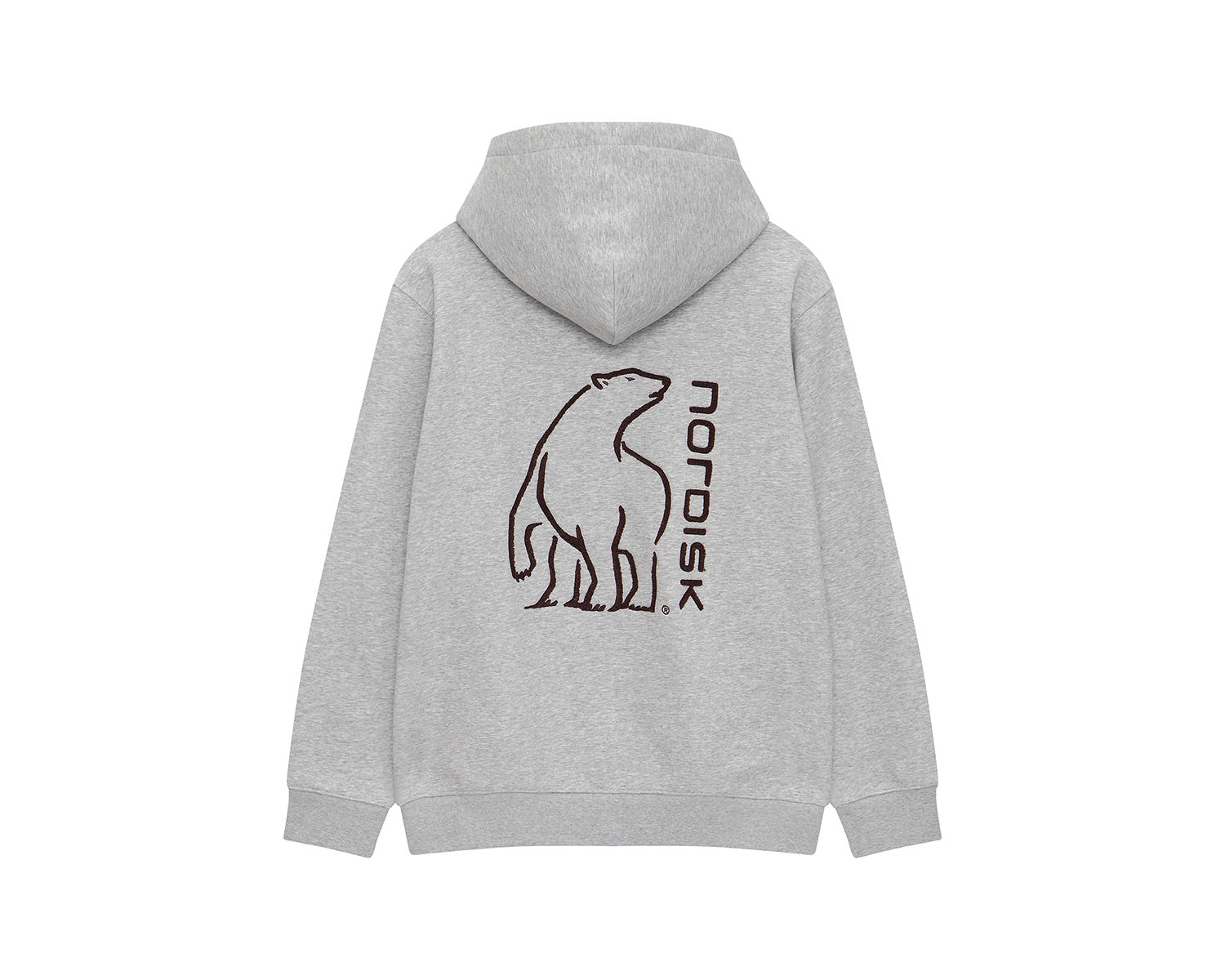 Basic Brushed Hoodie Unisex - Grey Melange