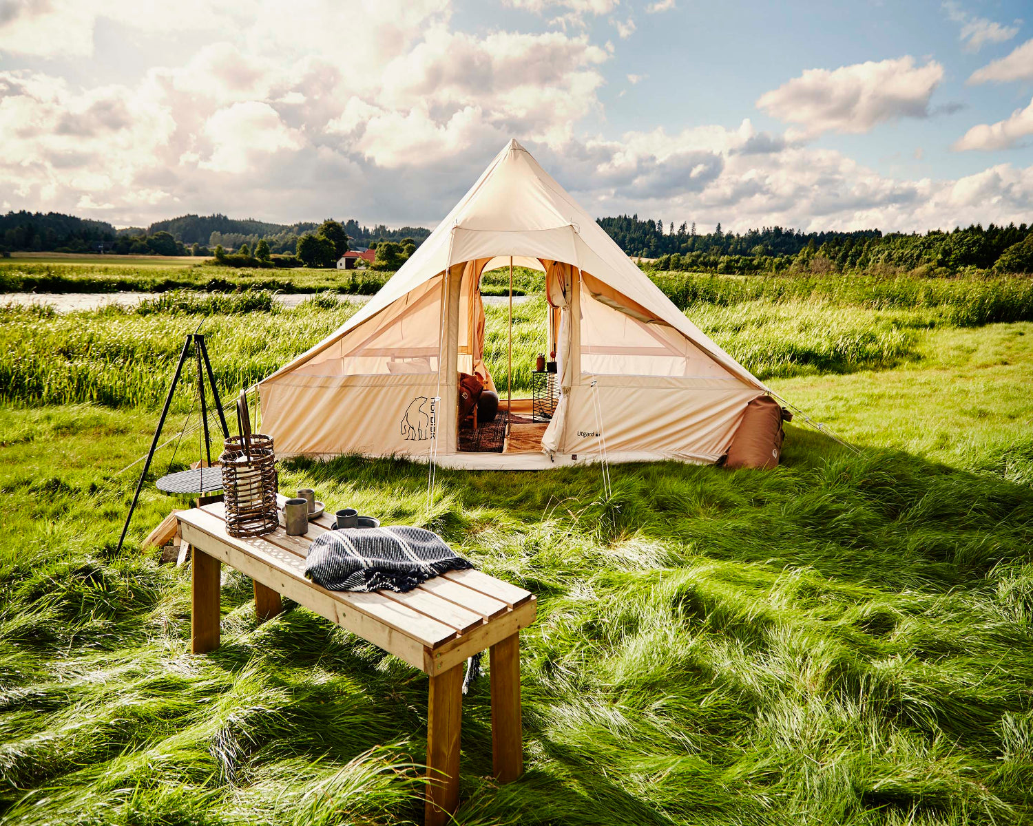 Utgard 13.2 Glampingtelt - 13.2 m² | 6 personer | Sandshell
