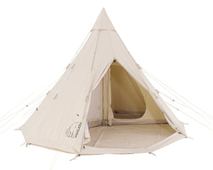 Alfheim 12.6 Glampingtelt - 12.6 m² | 6 personer | Sandshell
