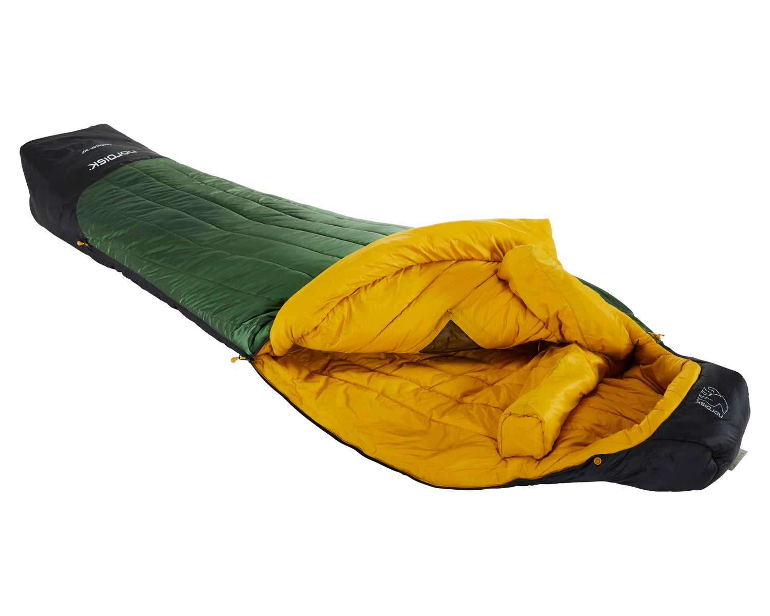 Gormsson -20° Mummy sovepose - Artichoke Green/Mustard Yellow/Black