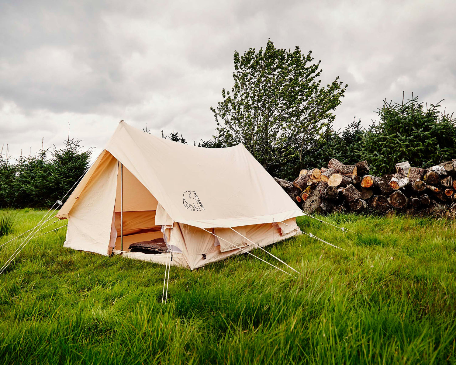 Ydun 5.5 Glampingtelt - 5.5 m² | 4 personer | Sandshell